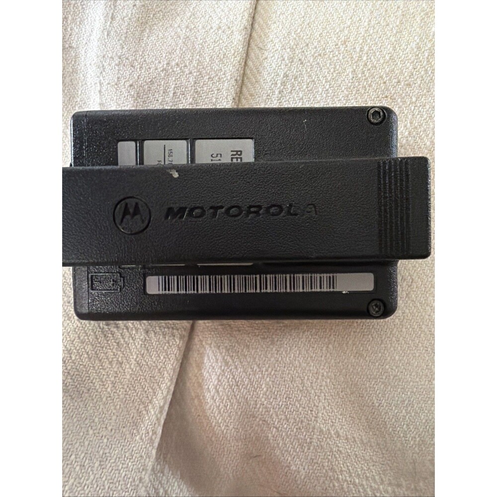 Vintage Motorola USA Mobile Pager Beeper Black Belt Clip Tested LCD Screen Flaws
